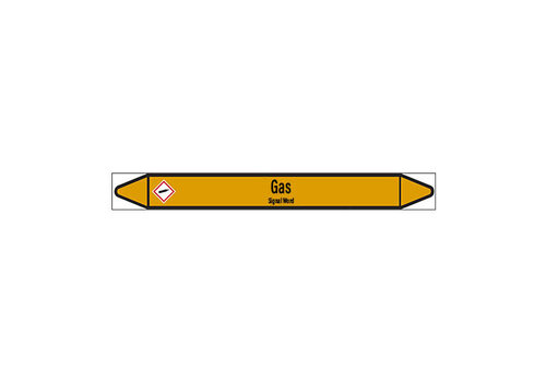 Pipe markers: Methanol | English | Gas 