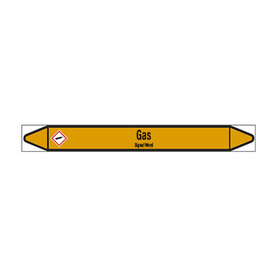 Pipe markers: Nitrogen | English | Gas