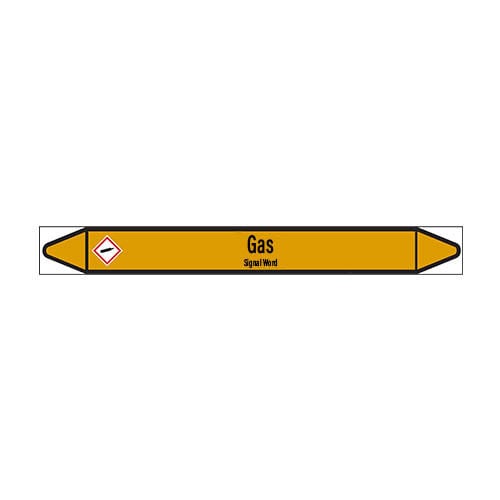 Pipe markers: Nitrogen gas | English | Gas 