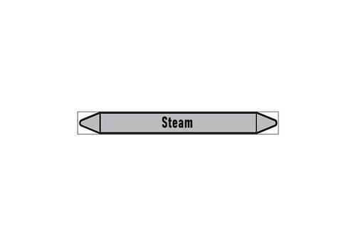 Pipe markers: High pressure steam  | English | Steam 