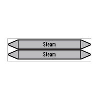 Pipe markers: Low pressure steam | English | Steam