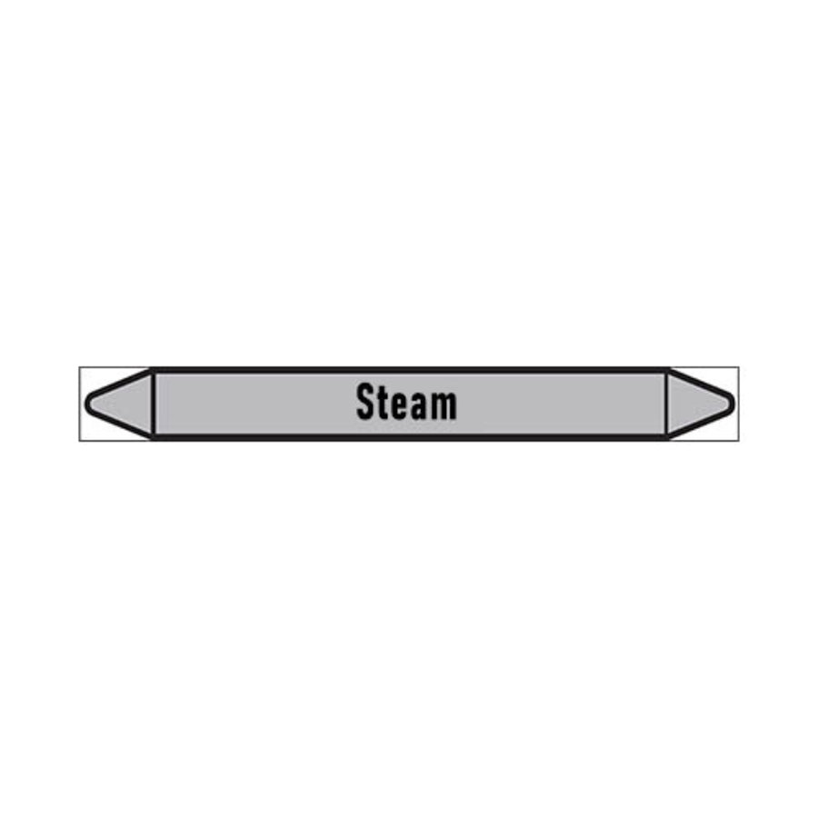 Pipe markers: Low pressure steam | English | Steam