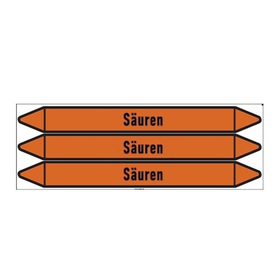 Pipe markers: Zitronensäure | German |  Acids