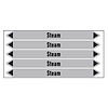 Brady Pipe markers: Steam 6 bar | English | Steam