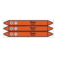 Pipe markers:  Brom | German | Acids