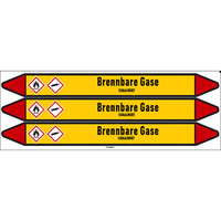 Pipe markers: Chlormethan | German | Flammable gas