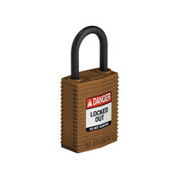 SafeKey Compact nylon safety padlock brown 150187