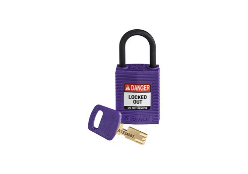 SafeKey Compact nylon safety padlock purple 150186 