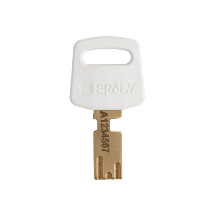 SafeKey Compact nylon safety padlock white 150188