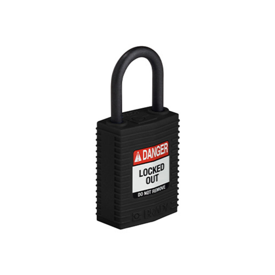 SafeKey Compact nylon safety padlock black 150184