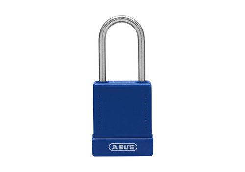 Aluminium safety padlock with blue cover 76IB/40 Blue 