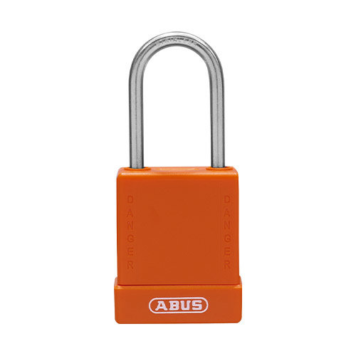 Aluminium safety padlock with orange cover 76IB/40 orange 