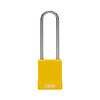 Abus Aluminium safety padlock with yellow cover 84852
