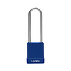 Abus Aluminium safety padlock with blue cover 84854