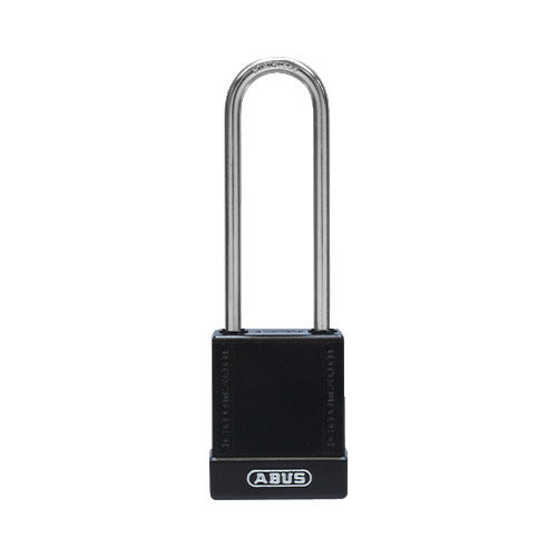 Aluminium safety padlock with black cover 76IB/40HB75 black 