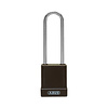 Abus Aluminium safety padlock with brown cover 84860