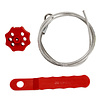 Extra secure Cable lockout red 122250 - 122244