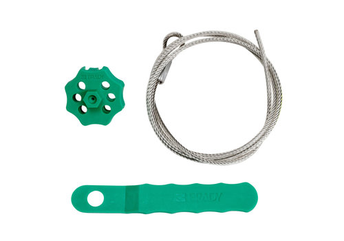 Extra secure Cable lockout green 122252 - 122246 