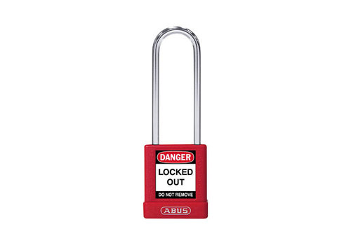 Aluminum safety padlock with red  cover 74BS/40HB75 