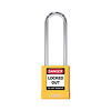 Aluminum safety padlock with yellow cover 74BS/40HB75