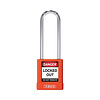 Aluminum safety padlock with orange cover 74BS/40HB75