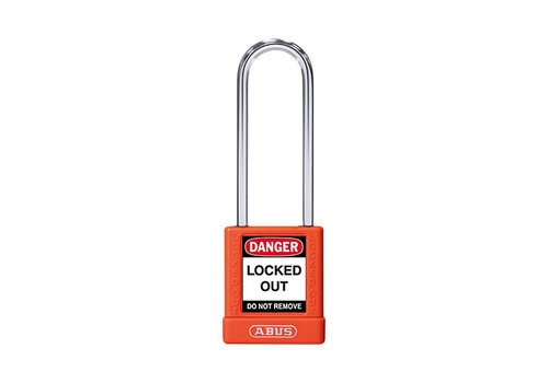 Aluminum safety padlock with orange cover 74BS/40HB75 
