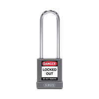 Aluminum safety padlock with grey cover 85598