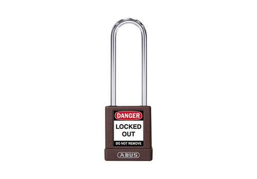 Aluminum safety padlock with brown cover 74BS/40HB75 