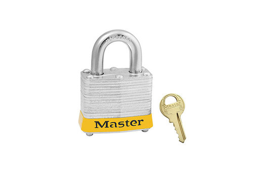 Laminated steel padlock yellow 3YLW 