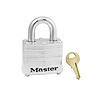 Laminated steel padlock white 3WHT