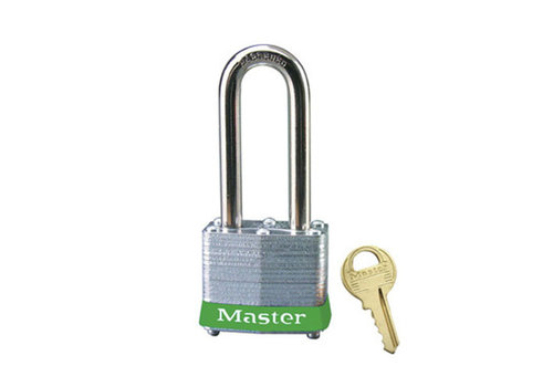 Laminated steel padlock green 3LHGRN 