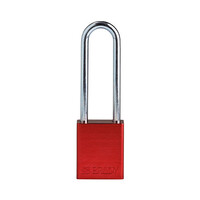 SafeKey Aluminium safety padlock Red 3-pack 150218