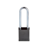 SafeKey Aluminium safety padlock black 3-pack 150217