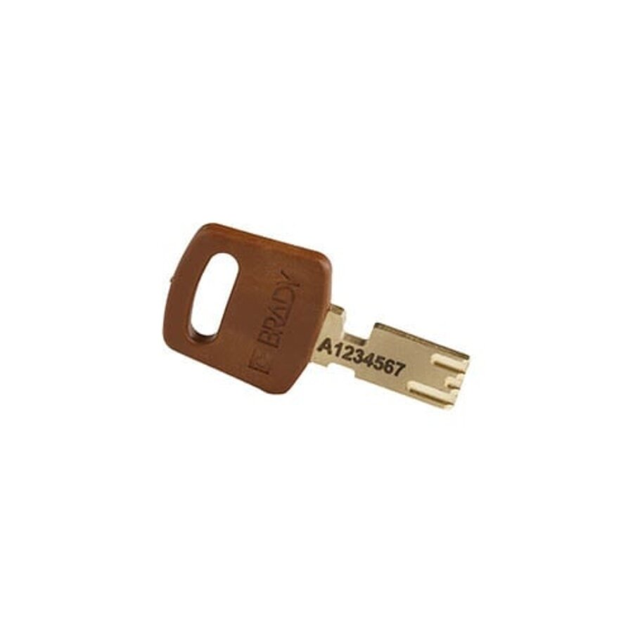 SafeKey Aluminium safety padlock brown 6-pack 150301