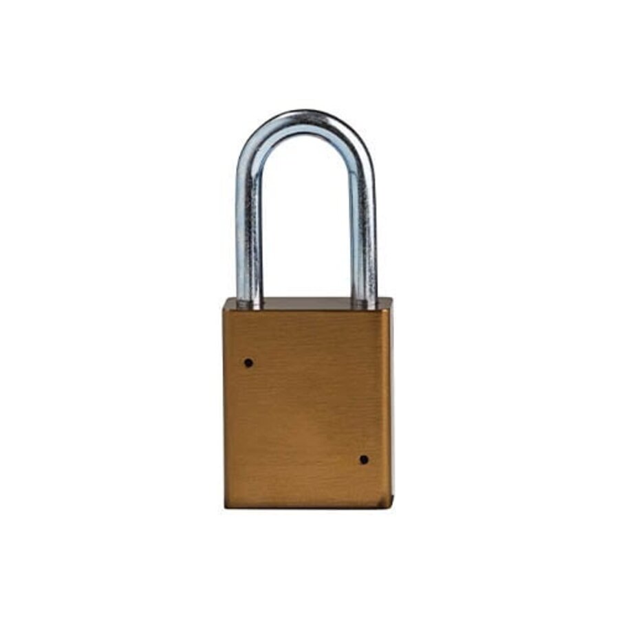 SafeKey Aluminium safety padlock brown 6-pack 150301