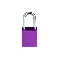 SafeKey Aluminium safety padlock Purple 6-pack 150347