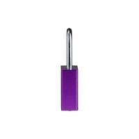 SafeKey Aluminium safety padlock Purple 6-pack 150347