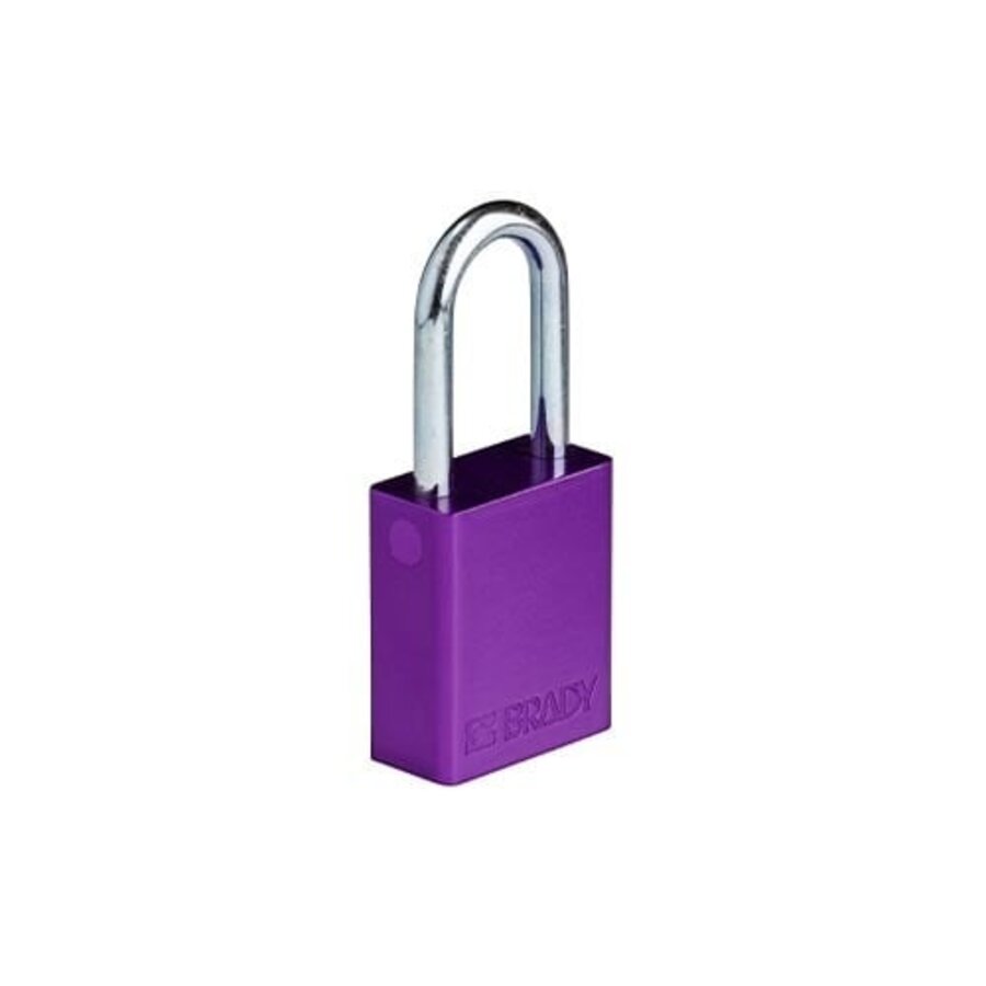 SafeKey Aluminium safety padlock Purple 6-pack 150347