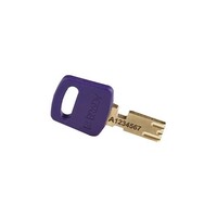 SafeKey Aluminium safety padlock Purple 6-pack 150347