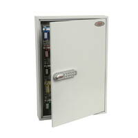 Key Cabinet with 100 Hooks and Key Lock
