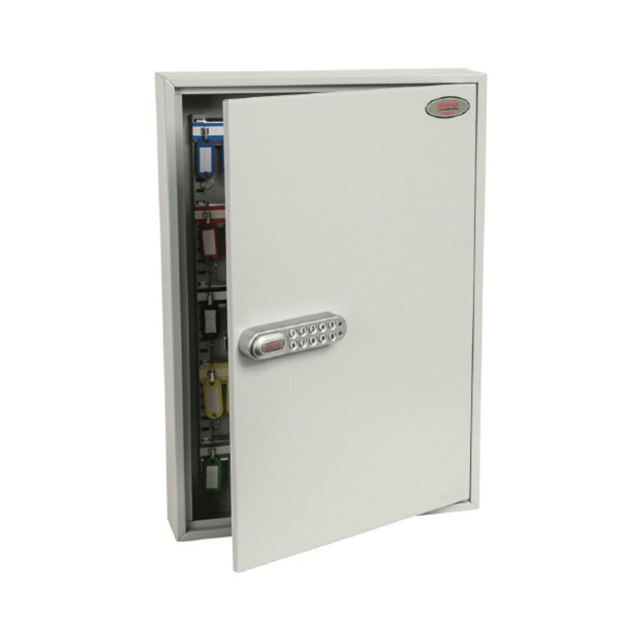 Key Cabinet with 100 Hooks and Key Lock