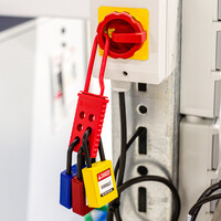 Brady Red Non-conductive Lockout-Tagout Hasp 325581