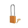 Master Lock Anodized aluminium safety padlock orange S1107ORJ