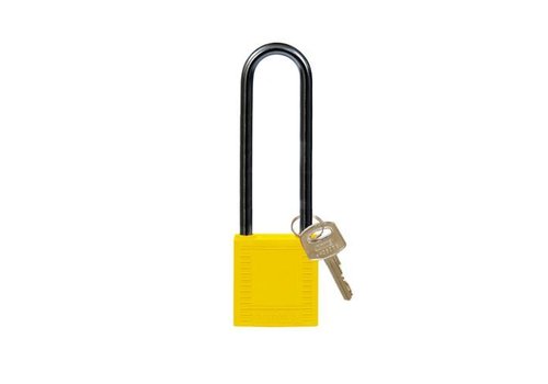 Nylon compact safety padlock yellow 814147 