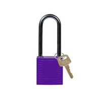 Nylon compact safety padlock purple 814141