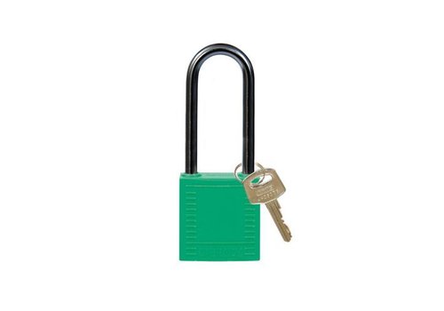 Nylon compact safety padlock green 814138 