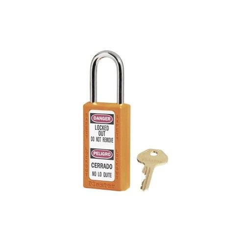 Safety padlock orange 411ORJ - 411KAORJ  Safety padlock orange 411ORJ - 411KAORJ
