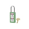 Safety padlock green 411GRN - 411KAGRN