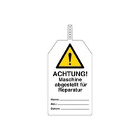 Safety tags German