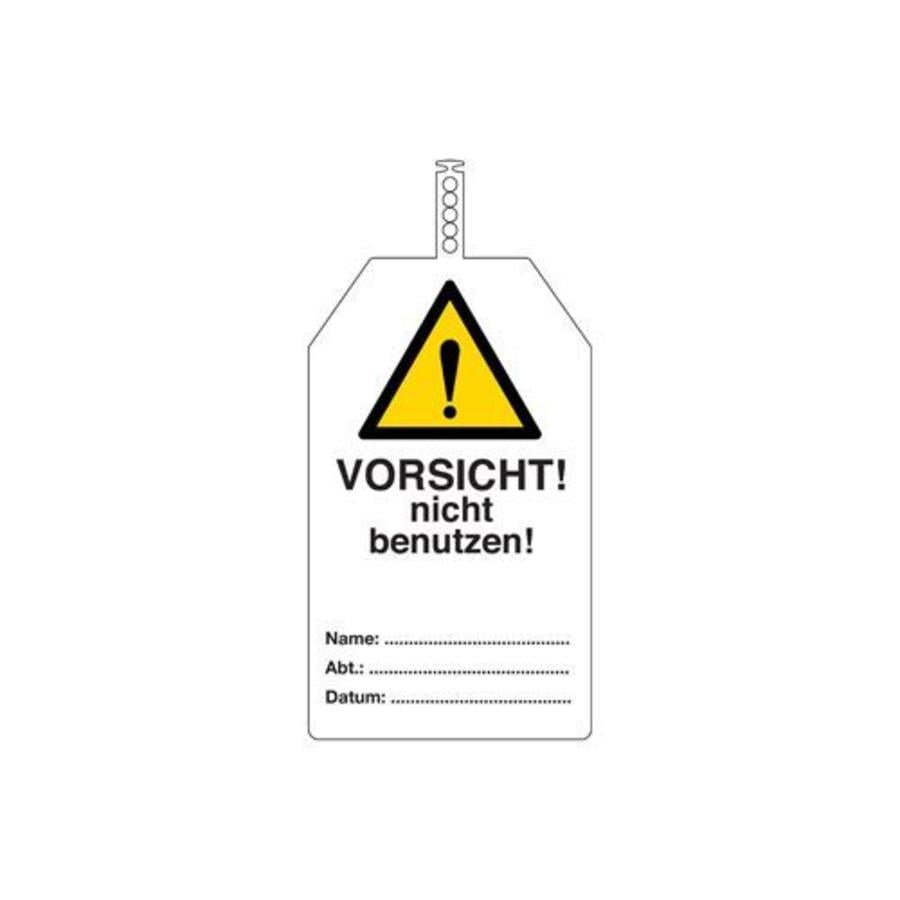 Safety tags German